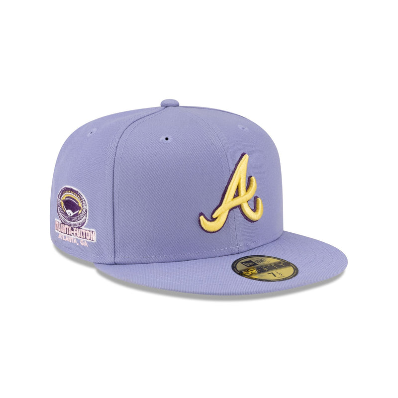 Atlanta Braves Lavender Spring 59FIFTY Fitted Hat