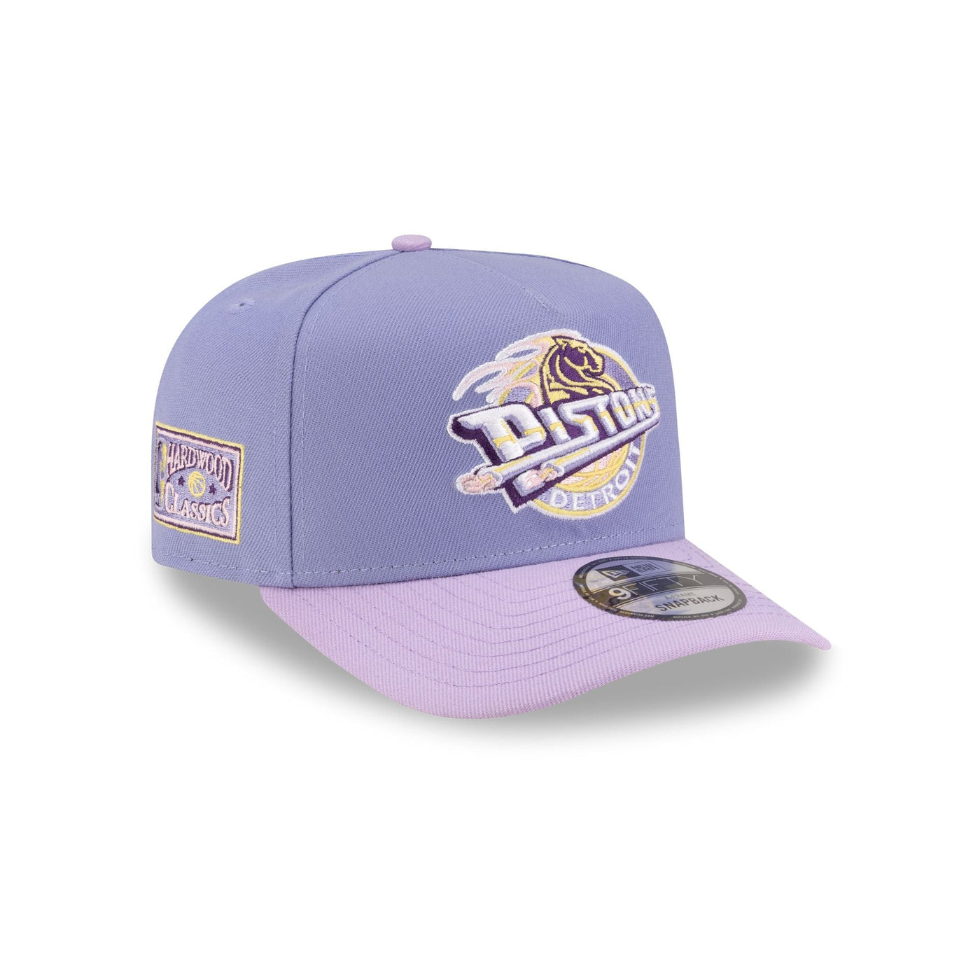 Detroit Pistons Hardwood Classics Lavender Purple 9FIFTY A-Frame Snapback Hat