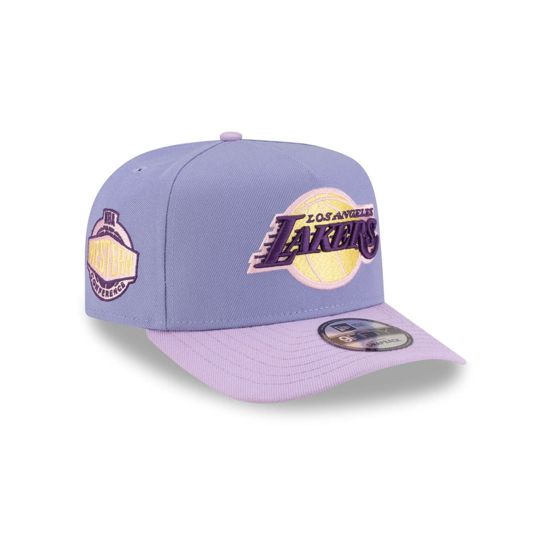 Los Angeles Lakers Lavender 9FIFTY A-Frame Snapback Hat