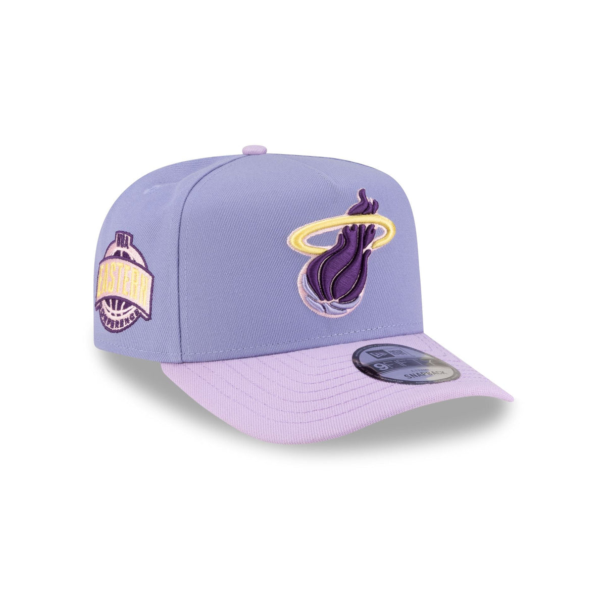 Miami Heat Lavender 9FIFTY A-Frame Snapback Hat