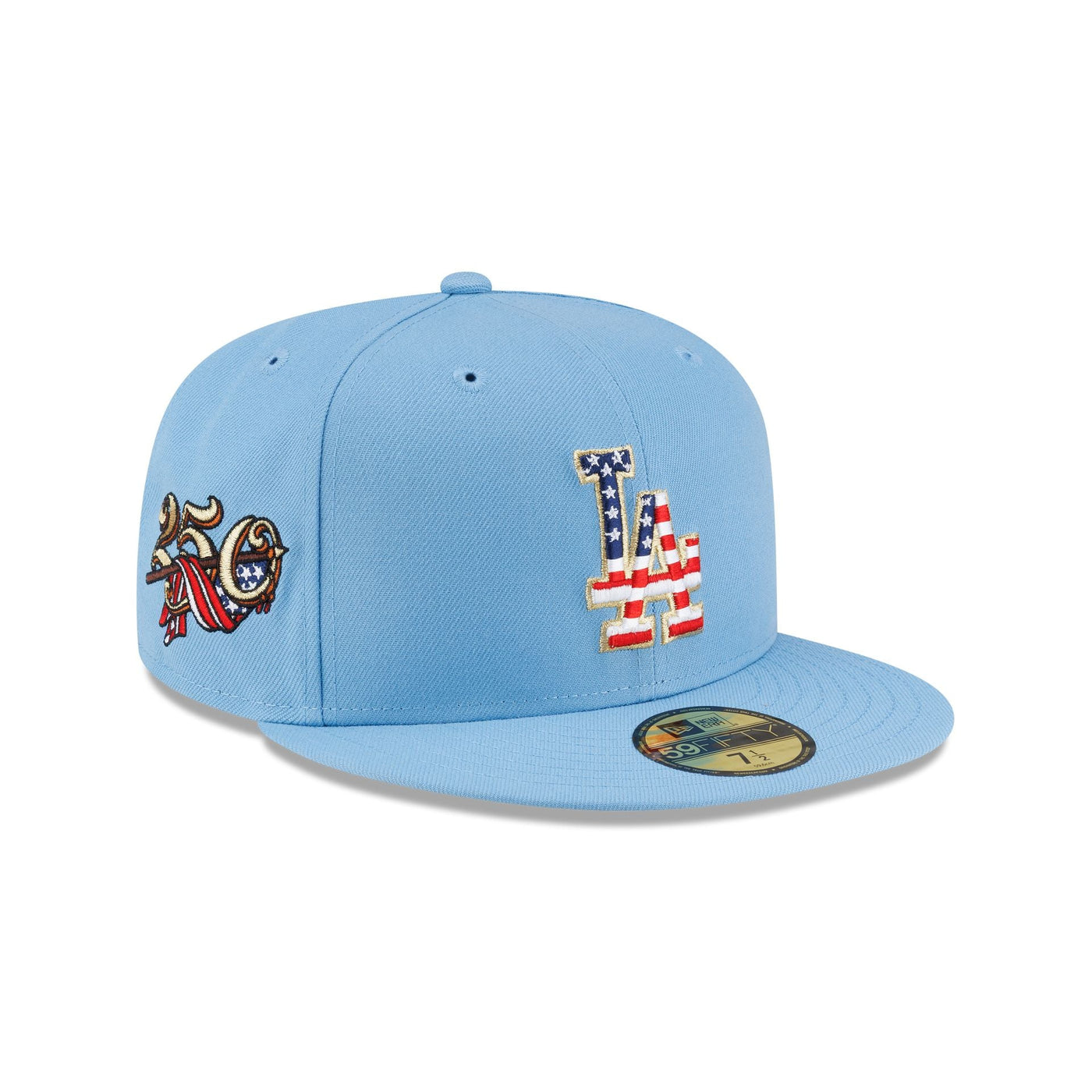 Los Angeles Dodgers Red, White & Blue 59FIFTY Fitted Hat