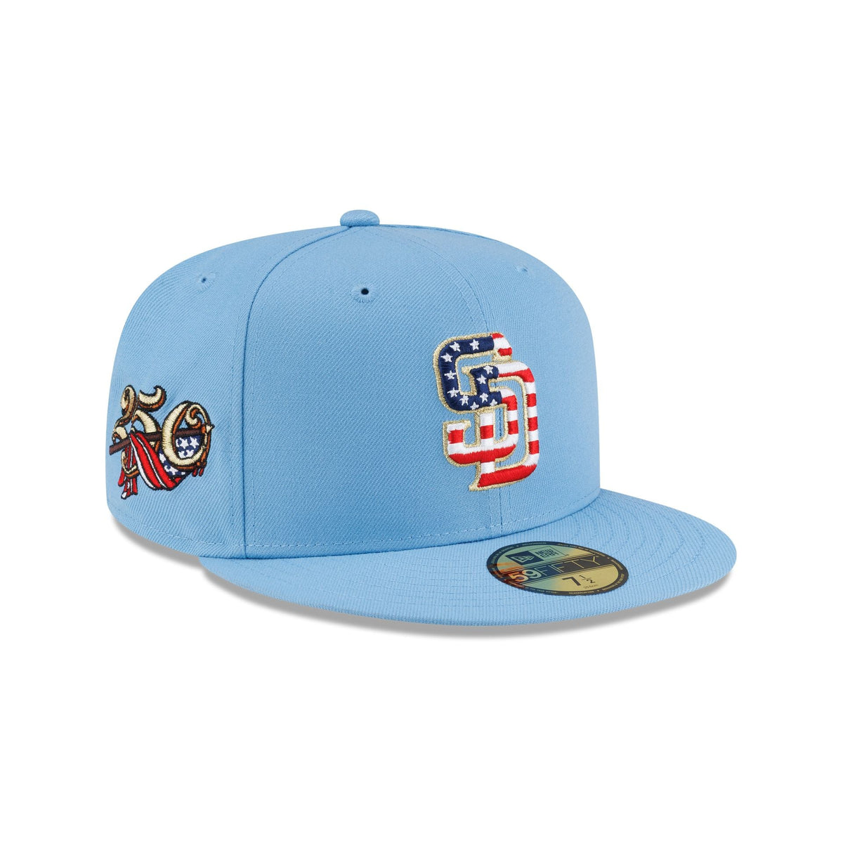 San Diego Padres Red, White & Blue 59FIFTY Fitted Hat
