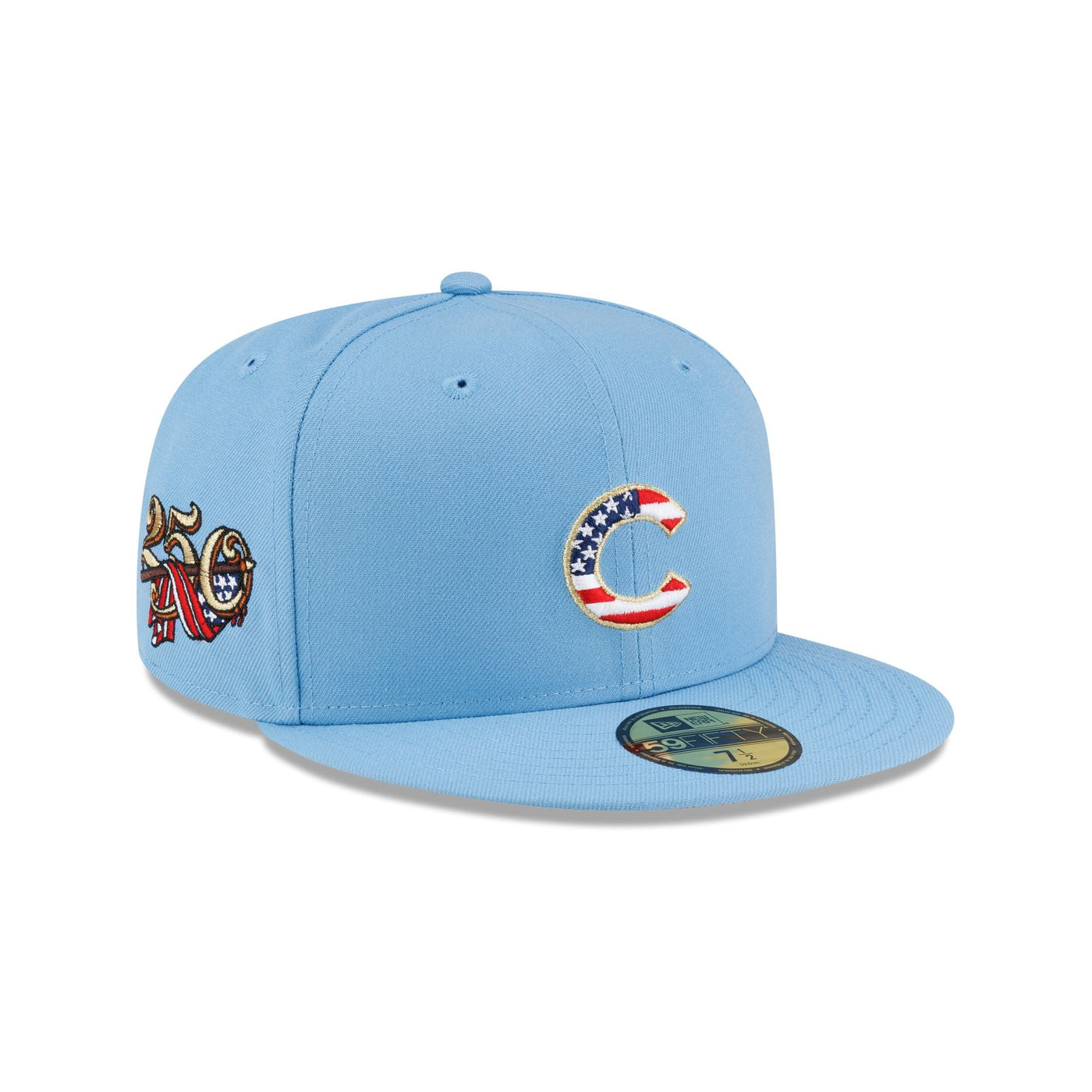 Chicago Cubs Red, White & Blue 59FIFTY Fitted Hat