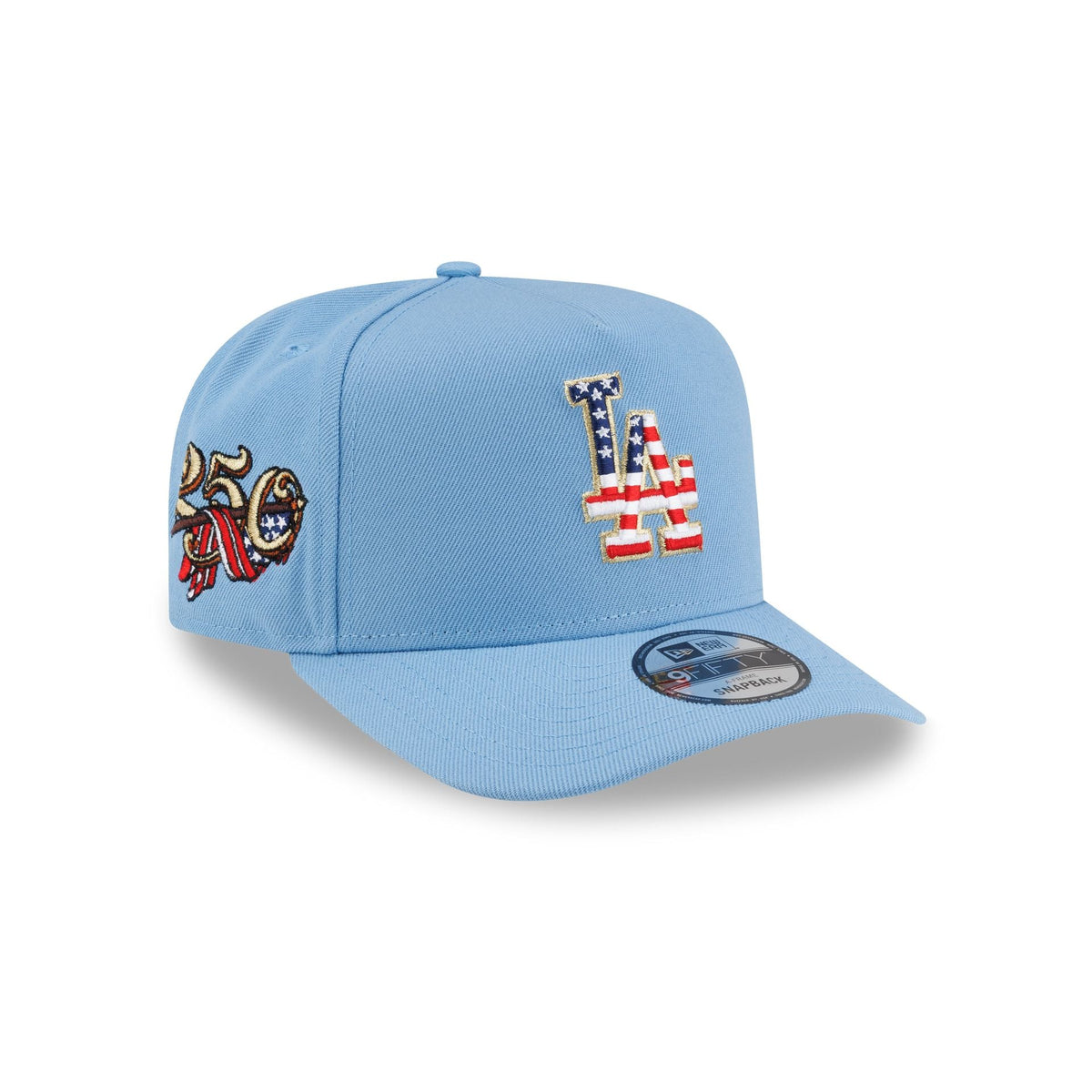 Los Angeles Dodgers Red, White & Blue 9FIFTY A-Frame Snapback Hat