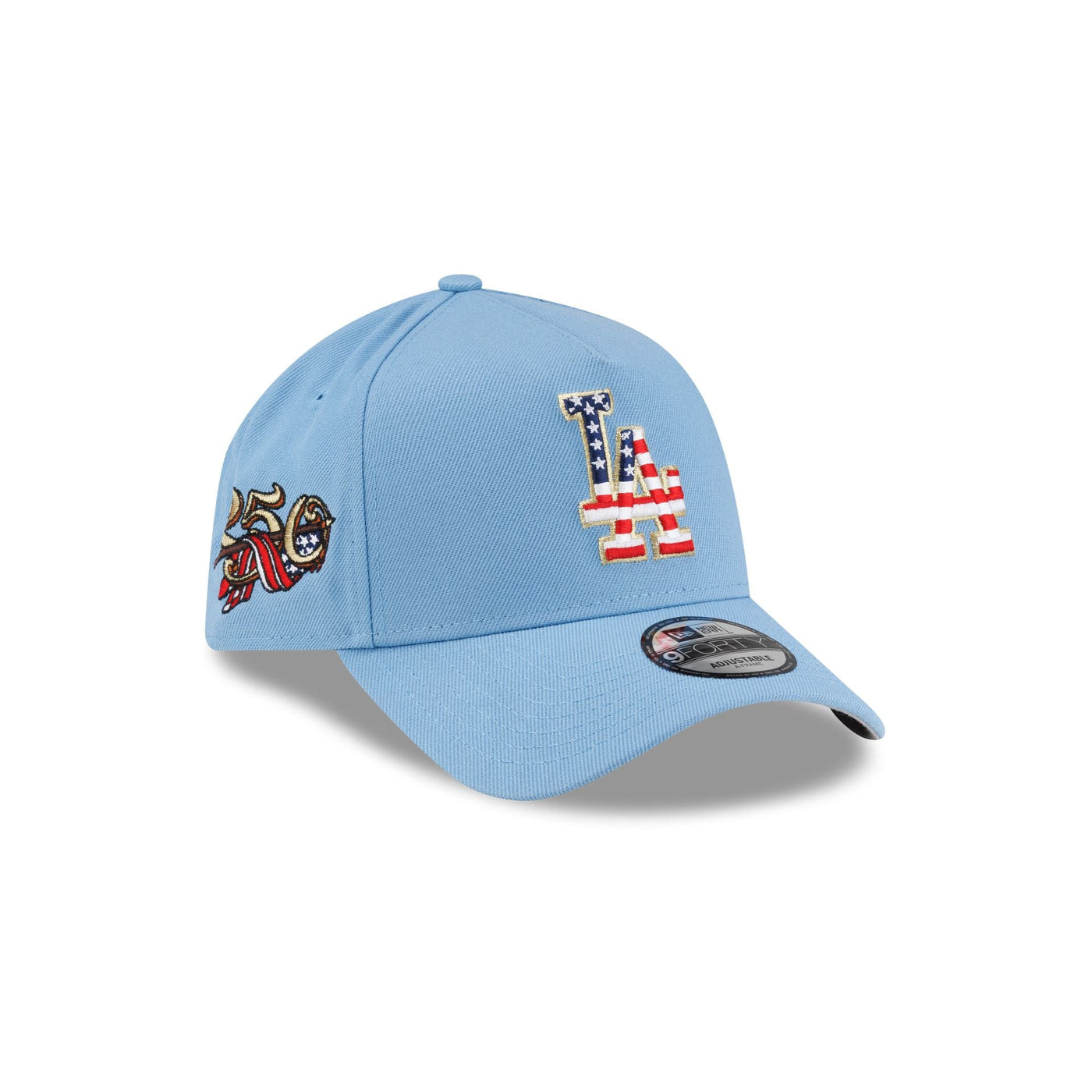 Los Angeles Dodgers Red, White & Blue 9FORTY A-Frame Snapback Hat