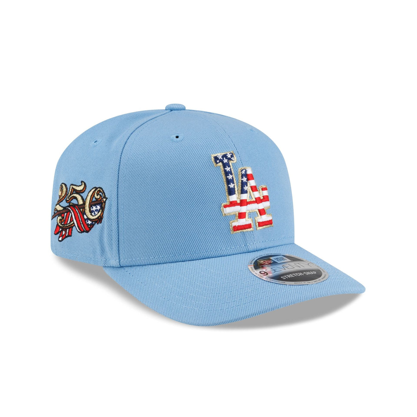 Los Angeles Dodgers Red, White & Blue 9SEVENTY Stretch-Snap Hat