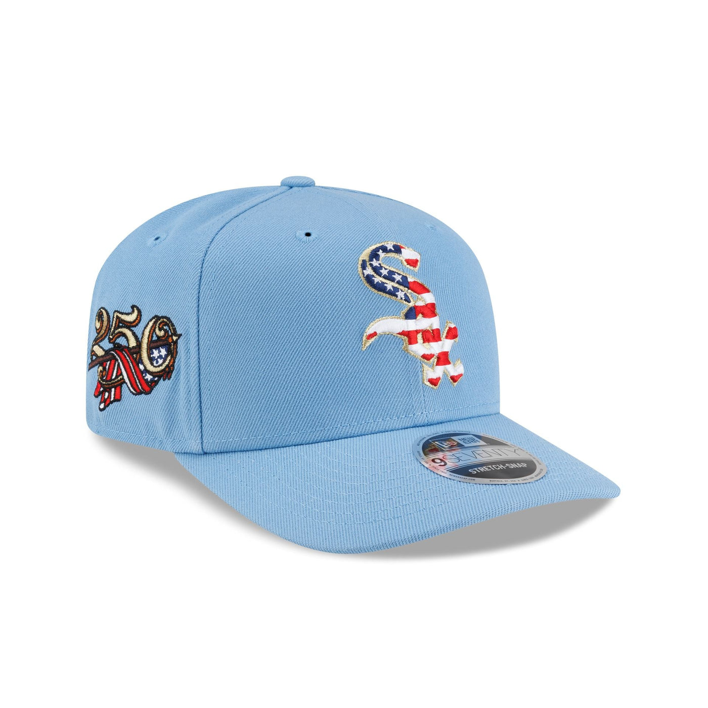 Chicago White Sox Red, White & Blue 9SEVENTY Stretch-Snap Hat