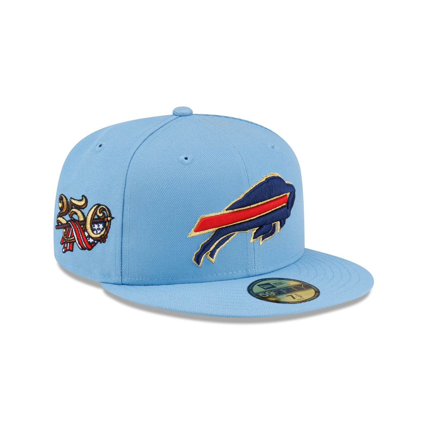 Buffalo Bills Red, White & Blue 59FIFTY Fitted Hat