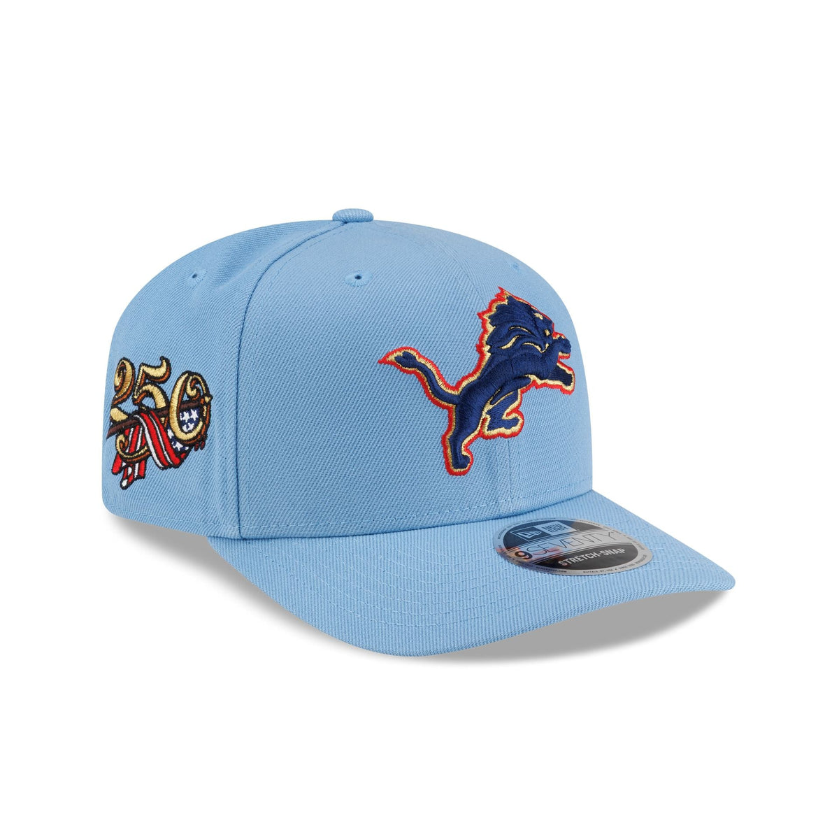 Detroit Lions Red, White & Blue 9SEVENTY Stretch-Snap Hat