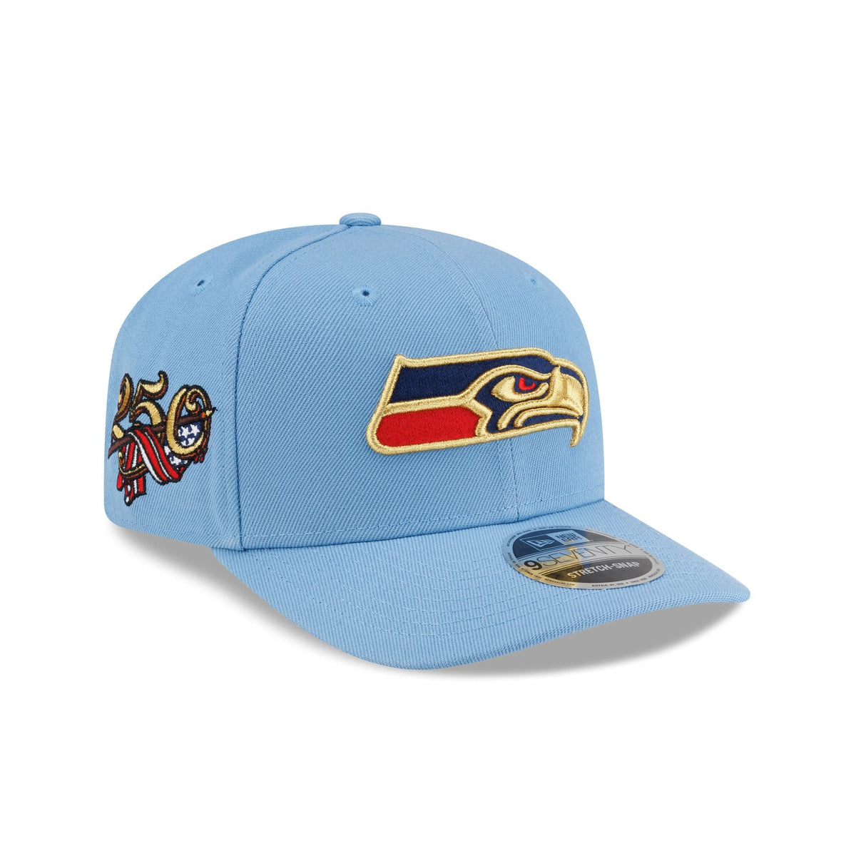 Seattle Seahawks Red, White & Blue 9SEVENTY Stretch-Snap Hat
