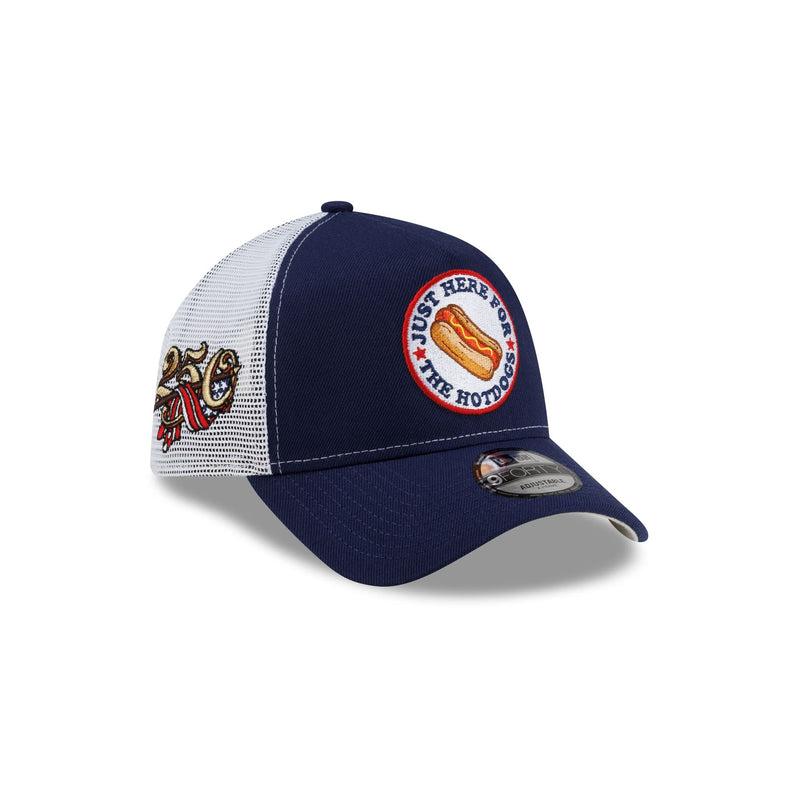 New Era Cap USA Hot Dog Navy 9FORTY A-Frame Trucker Hat