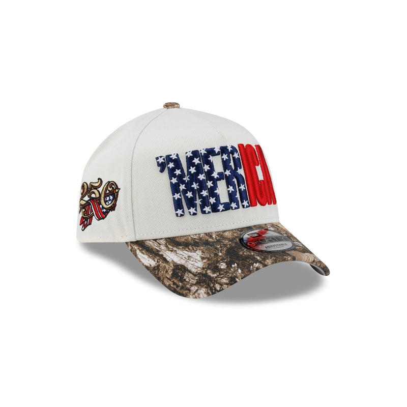 New Era Cap 'Merica Chrome White 9FORTY A-Frame Snapback Hat