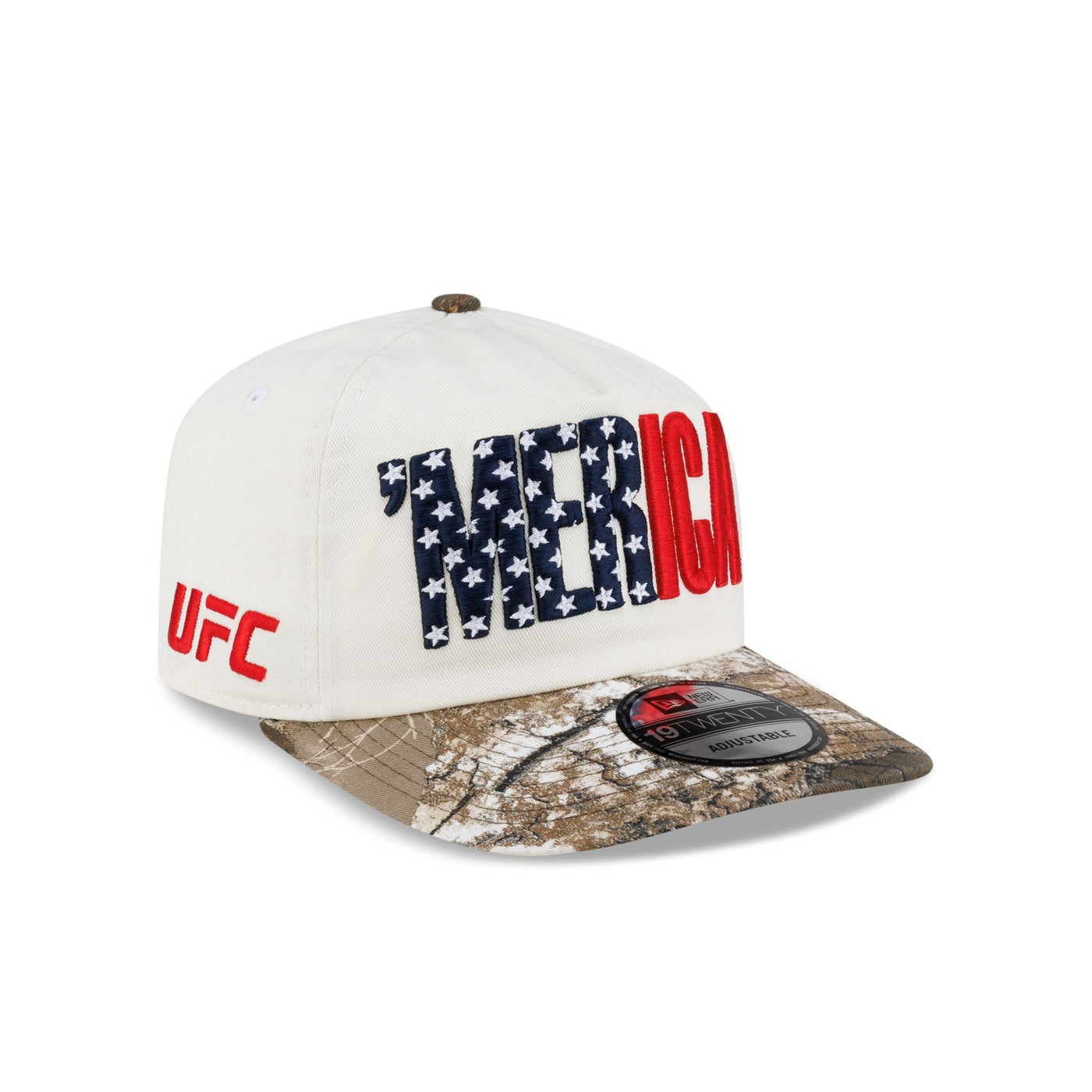 UFC 'Merica Chrome White 19TWENTY Adjustable Hat