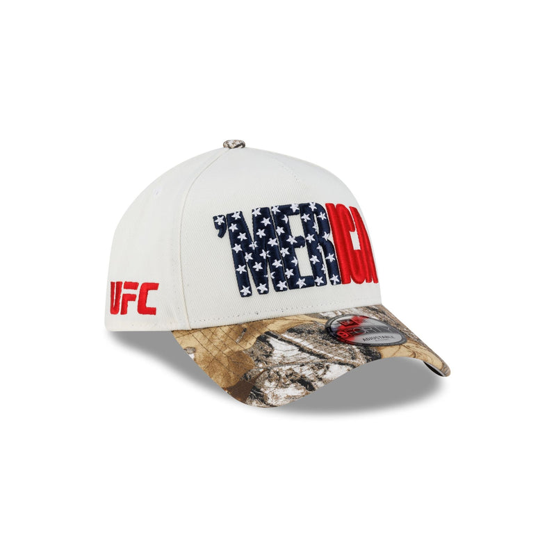 UFC 'Merica Chrome White 9FORTY A-Frame Snapback Hat