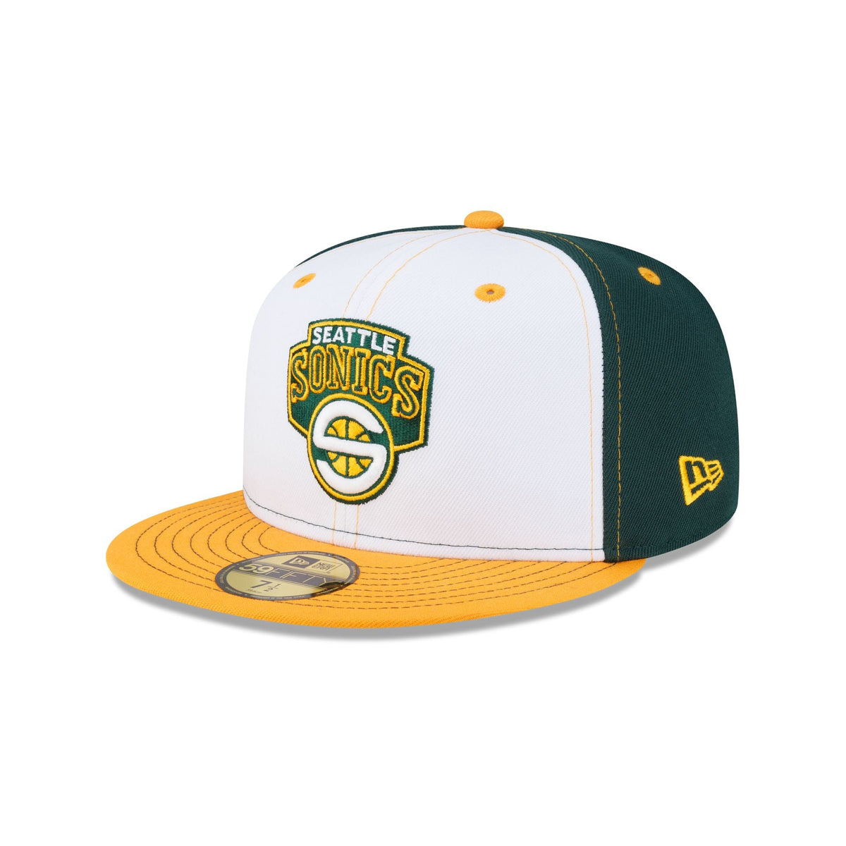 Seattle SuperSonics Hardwood Classics 2000s White Stitch 59FIFTY Fitted Hat