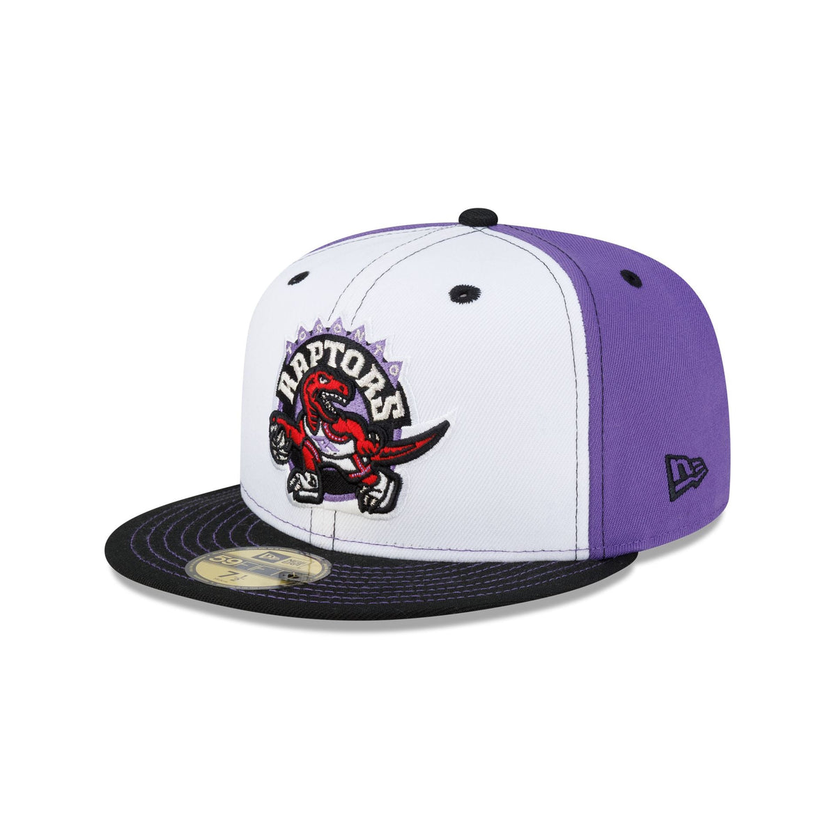 Toronto Raptors Hardwood Classics 2000s White Stitch 59FIFTY Fitted Hat