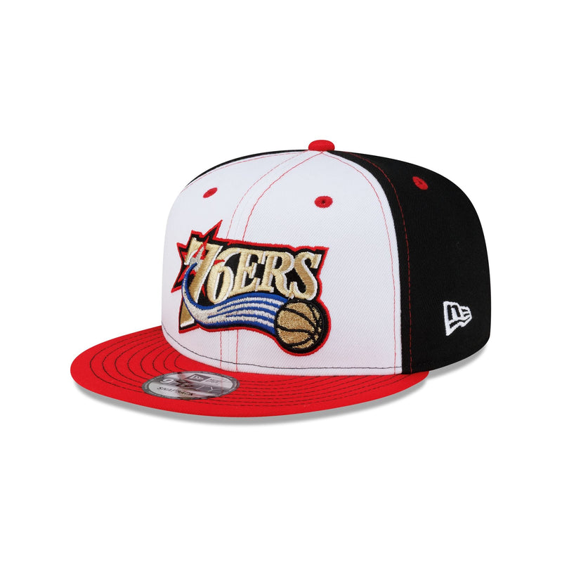 Philadelphia 76ers Hardwood Classics 2000s White Stitch 9FIFTY Snapback Hat