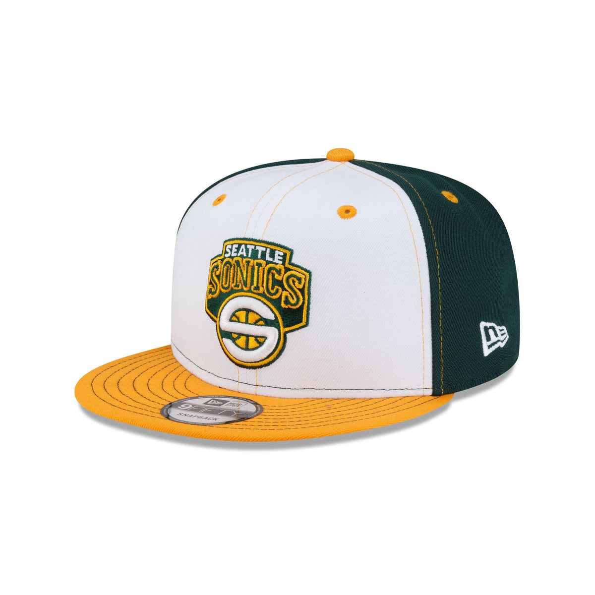 Seattle SuperSonics Hardwood Classics 2000s White Stitch 9FIFTY Snapback Hat