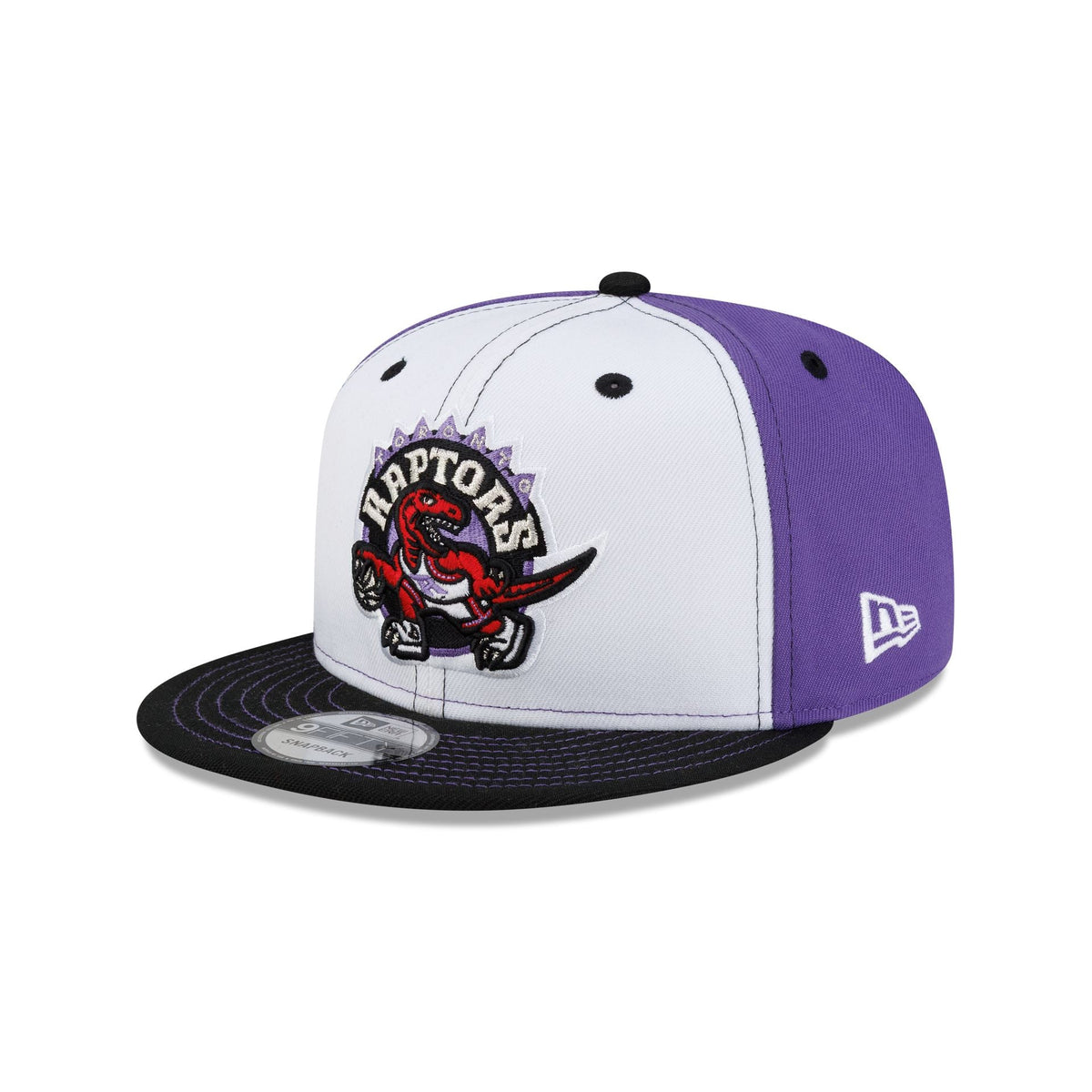 Toronto Raptors Hardwood Classics 2000s White Stitch 9FIFTY Snapback Hat