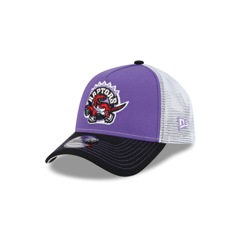 Toronto Raptors Hardwood Classics 2000s Contrast Stitch 9FORTY A-Frame Trucker Hat