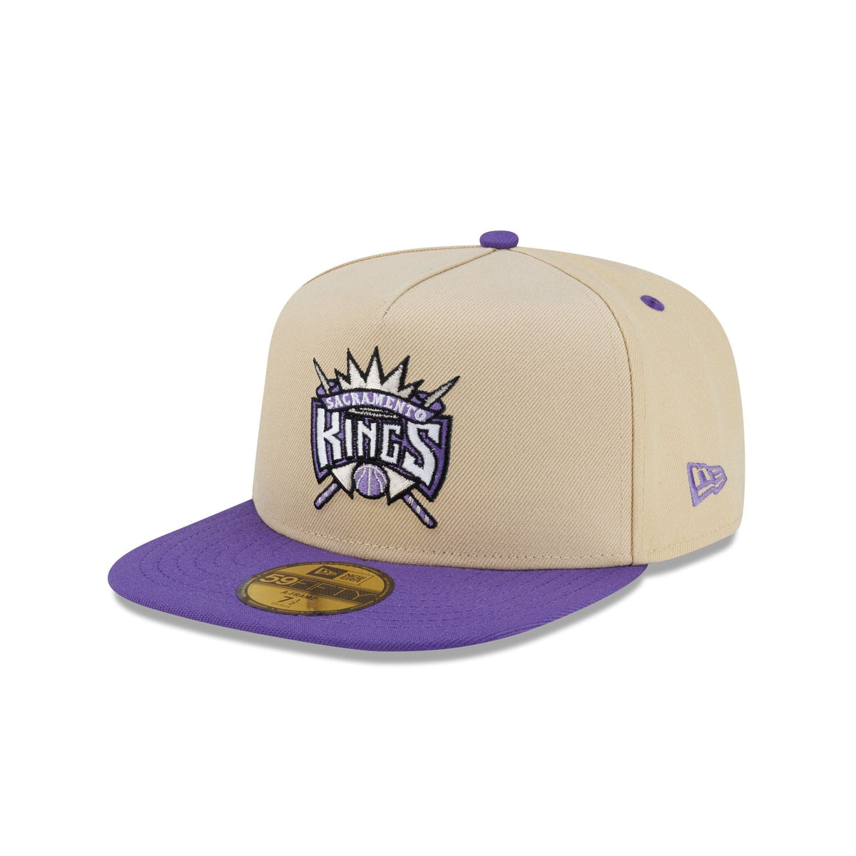 Sacramento Kings Hardwood Classics 2000s Gold 59FIFTY A-Frame Fitted Hat
