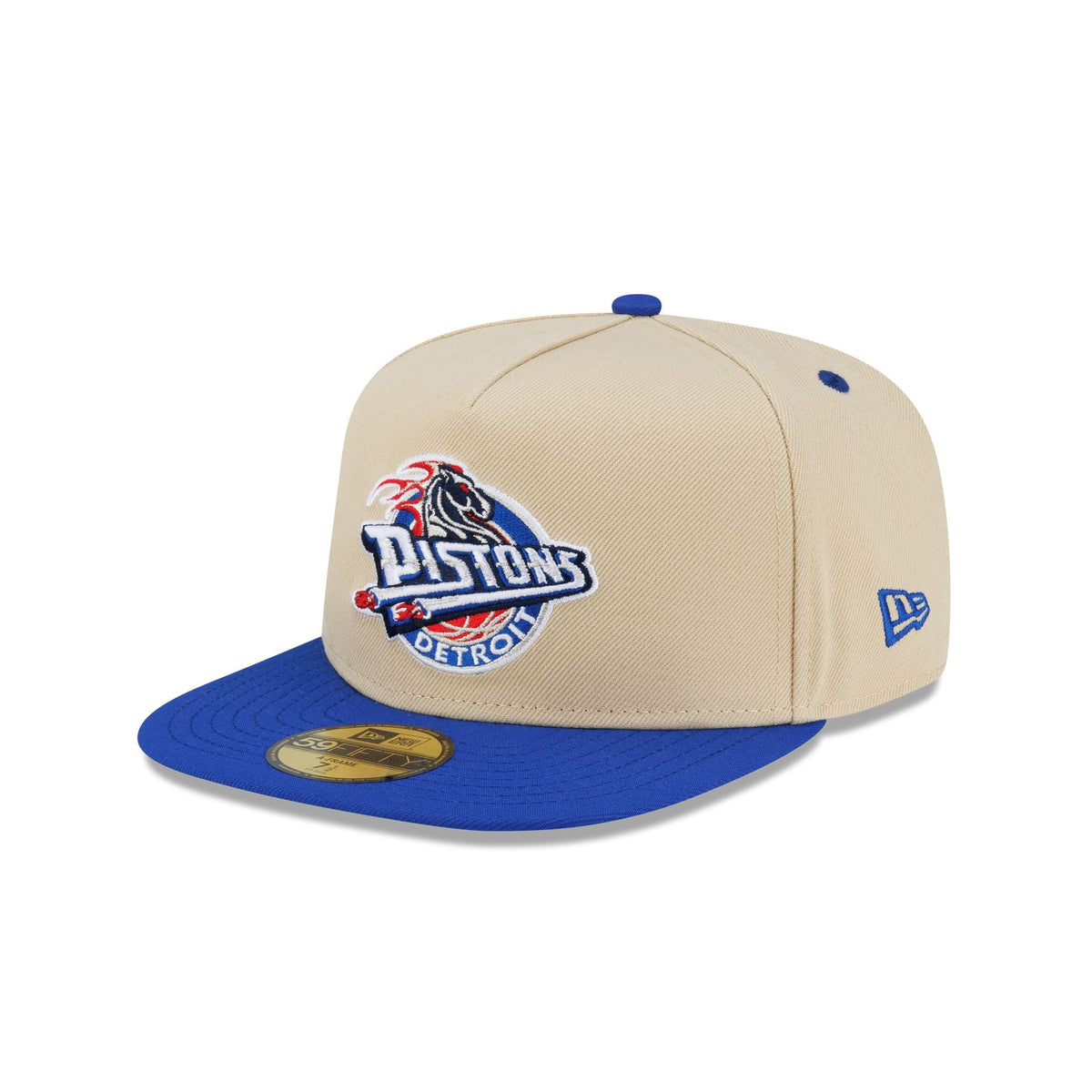 Detroit Pistons Hardwood Classics 2000s Gold 59FIFTY A-Frame Fitted Hat