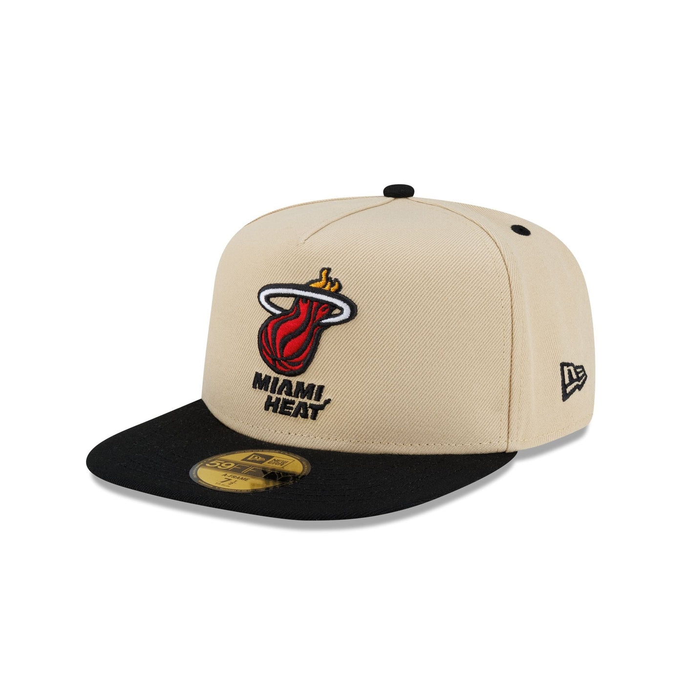 Miami Heat Hardwood Classics 2000s Gold 59FIFTY A-Frame Fitted Hat