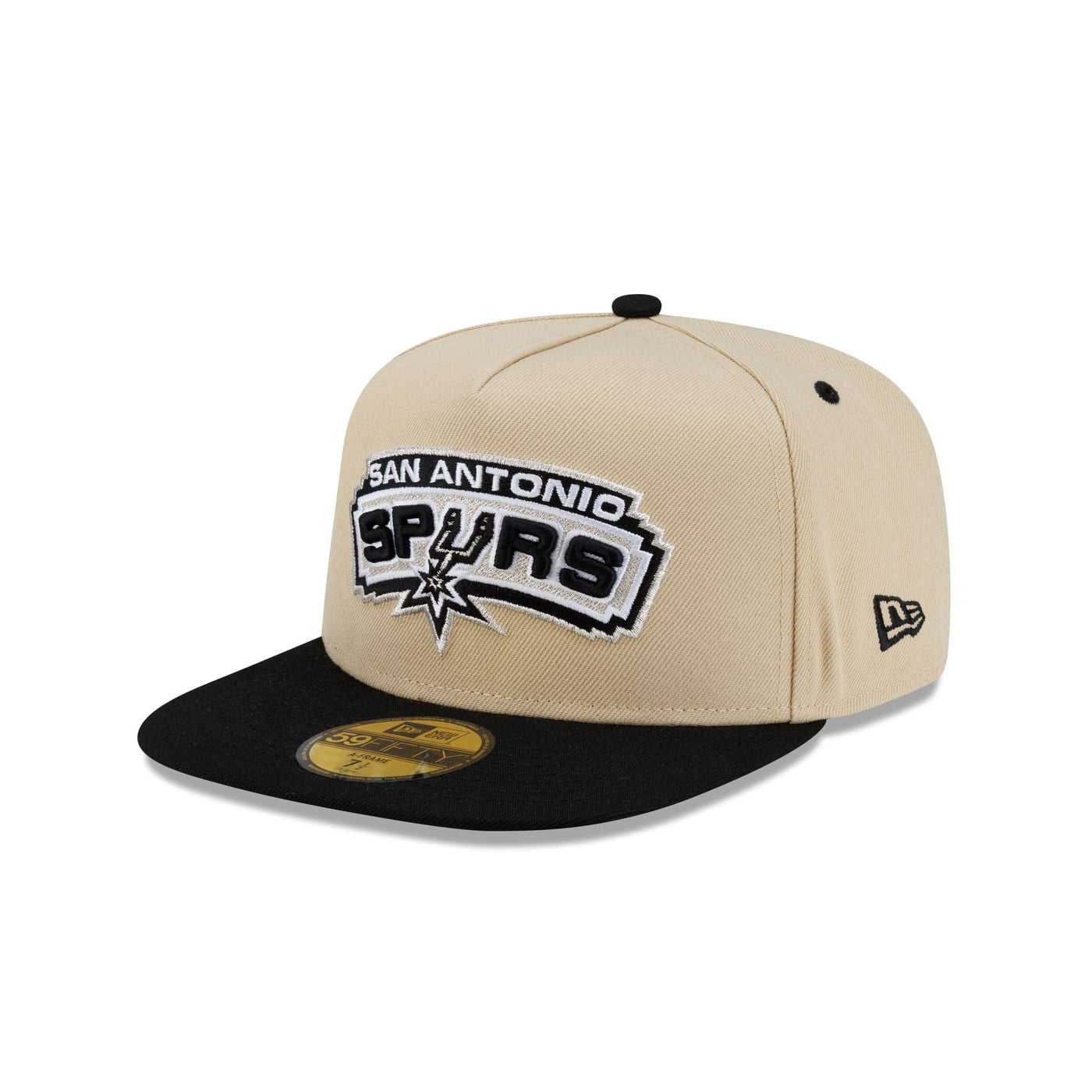 San Antonio Spurs Hardwood Classics 2000s Gold 59FIFTY A-Frame Fitted Hat