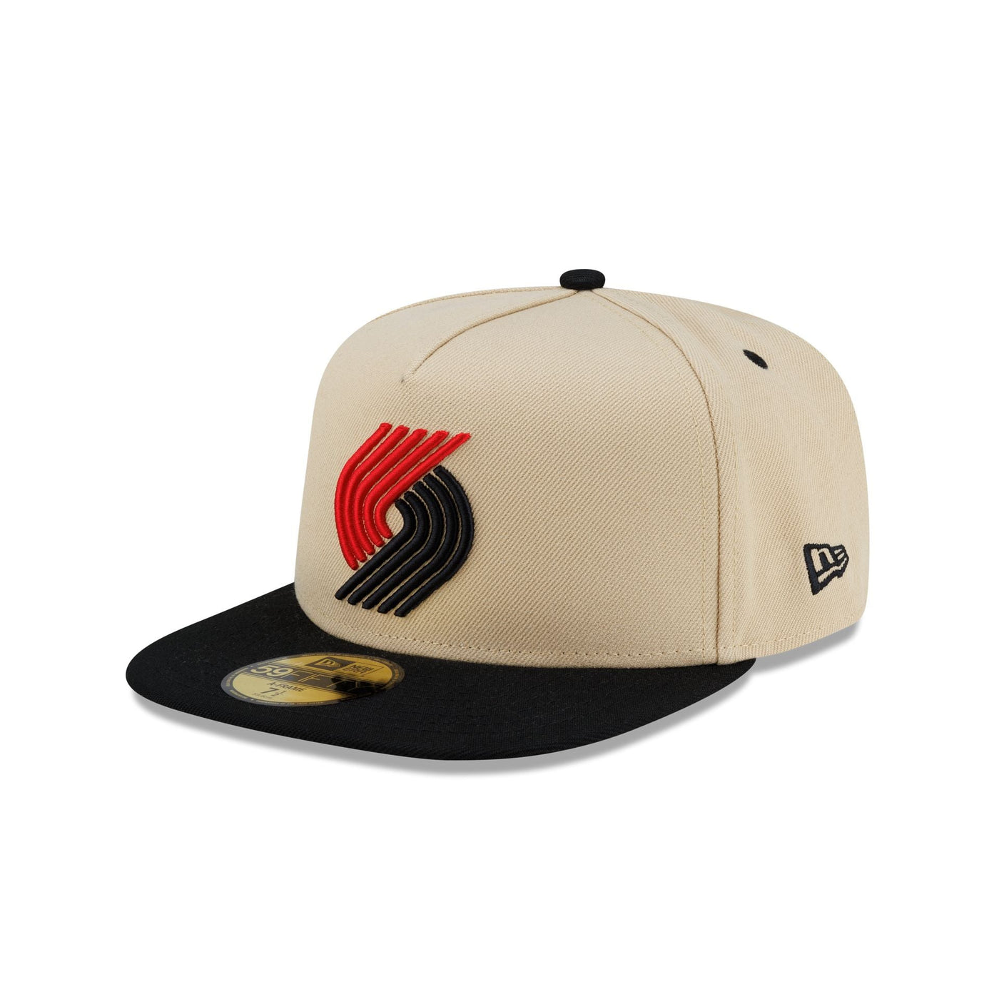 Portland Trail Blazers Hardwood Classics 2000s Gold 59FIFTY A-Frame Fitted Hat