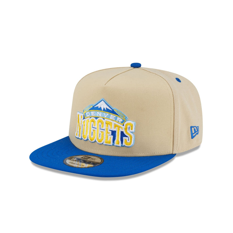 Denver Nuggets Hardwood Classics 2000s Gold 9FIFTY A-Frame Snapback Hat