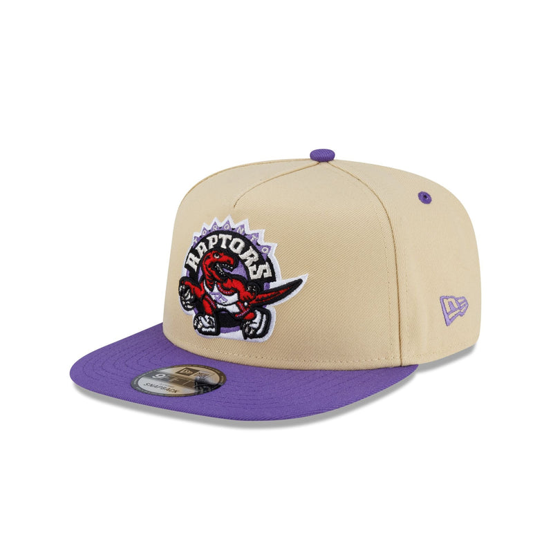 Toronto Raptors Hardwood Classics 2000s Gold 9FIFTY A-Frame Snapback Hat