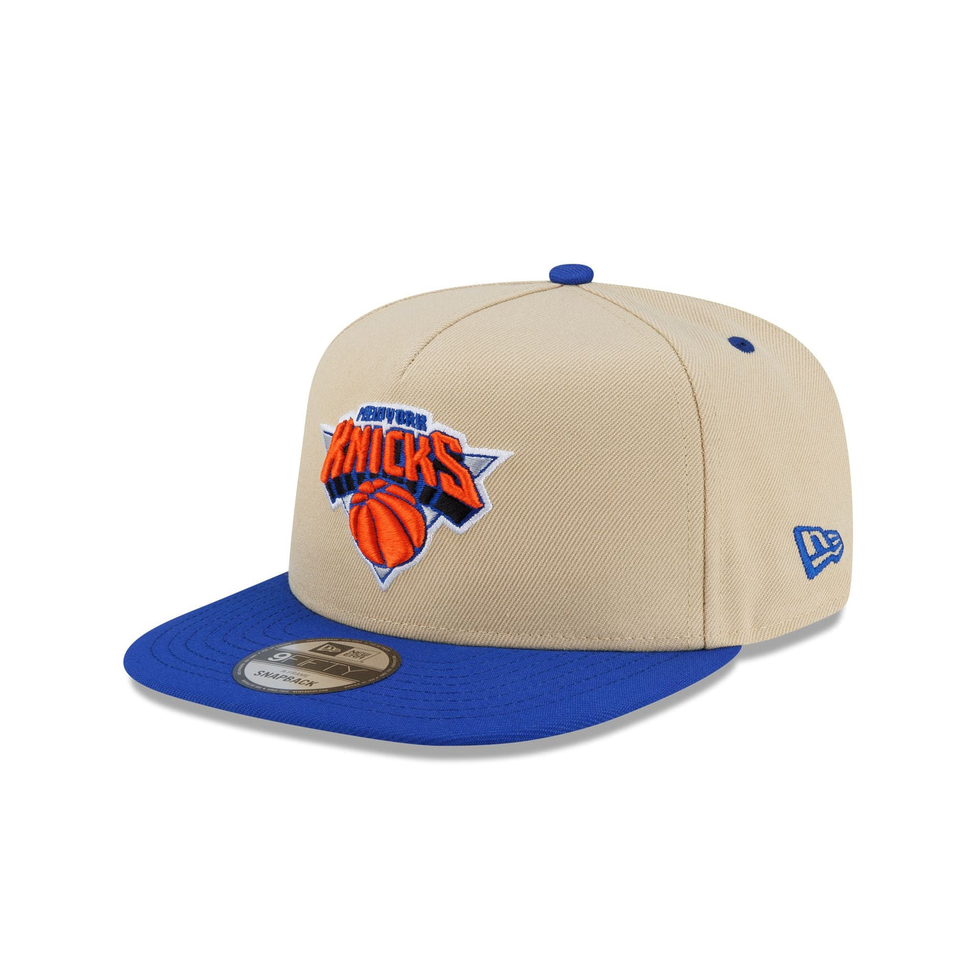 New York Knicks Hardwood Classics 2000s Gold 9FIFTY A-Frame Snapback Hat