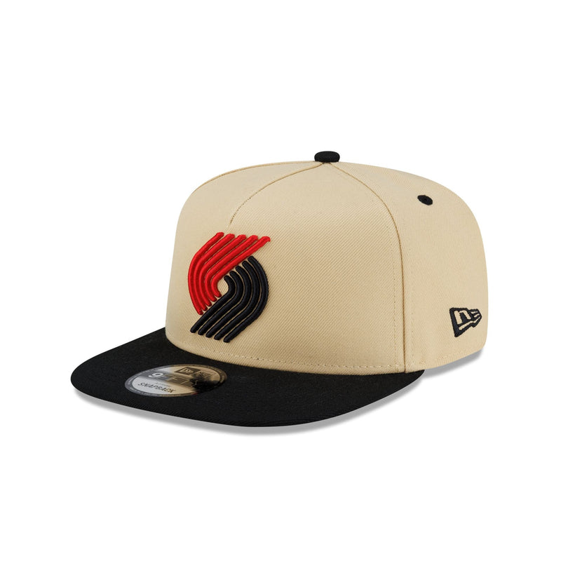 Portland Trail Blazers Hardwood Classics 2000s Gold 9FIFTY A-Frame Snapback Hat