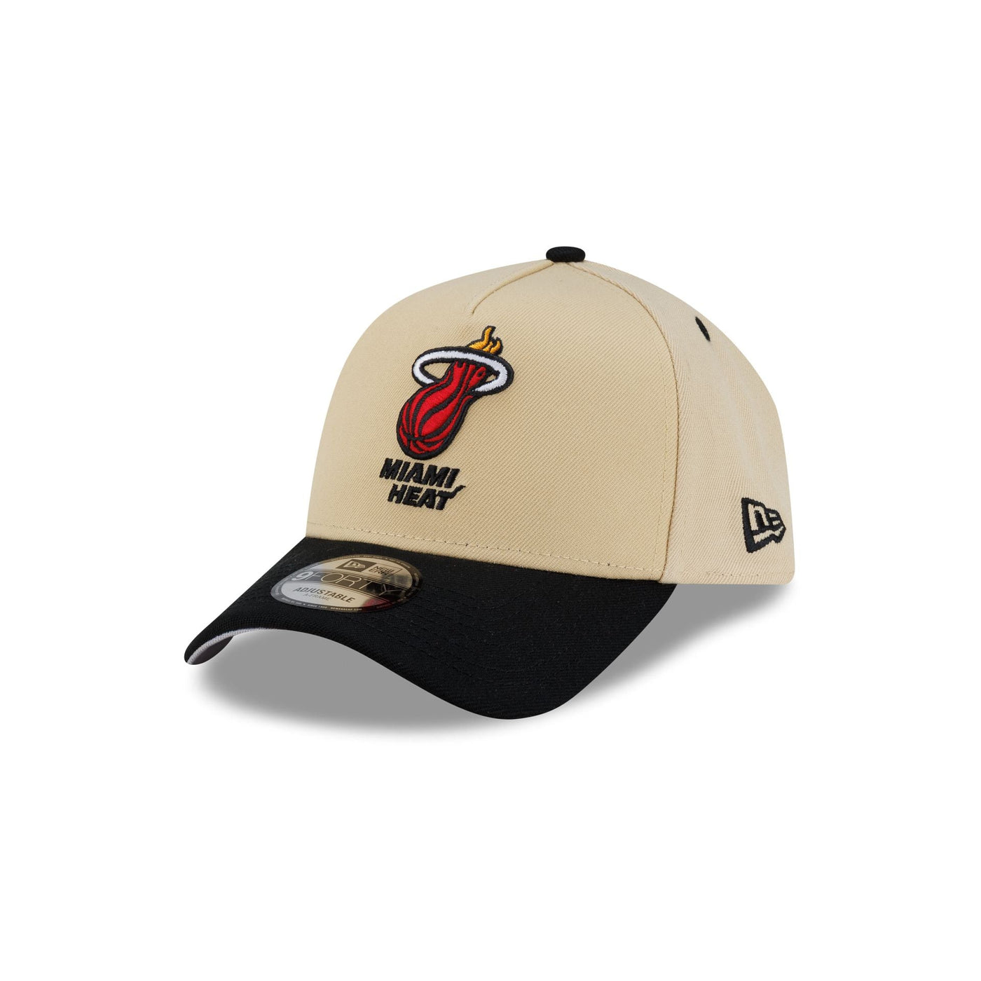 Miami Heat Hardwood Classics 2000s Gold 9FORTY A-Frame Snapback Hat
