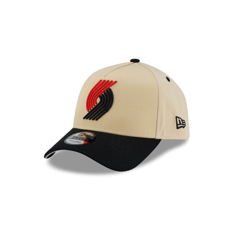 Portland Trail Blazers Hardwood Classics 2000s Gold 9FORTY A-Frame Snapback Hat