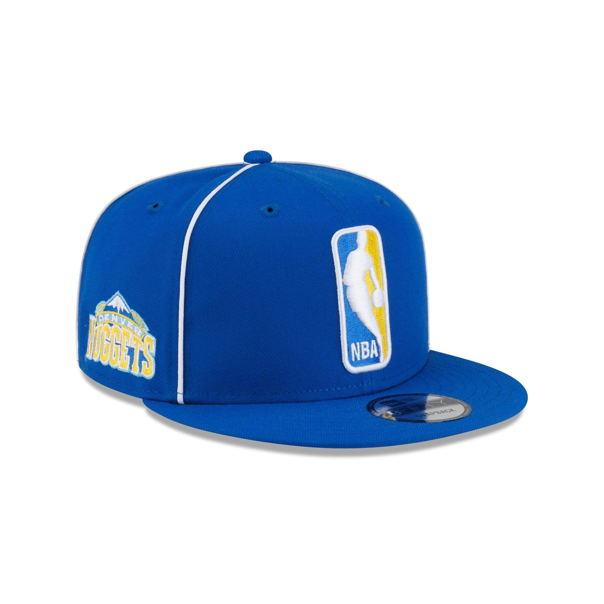 Denver Nuggets Hardwood Classics 2000s Piping 9FIFTY Snapback Hat