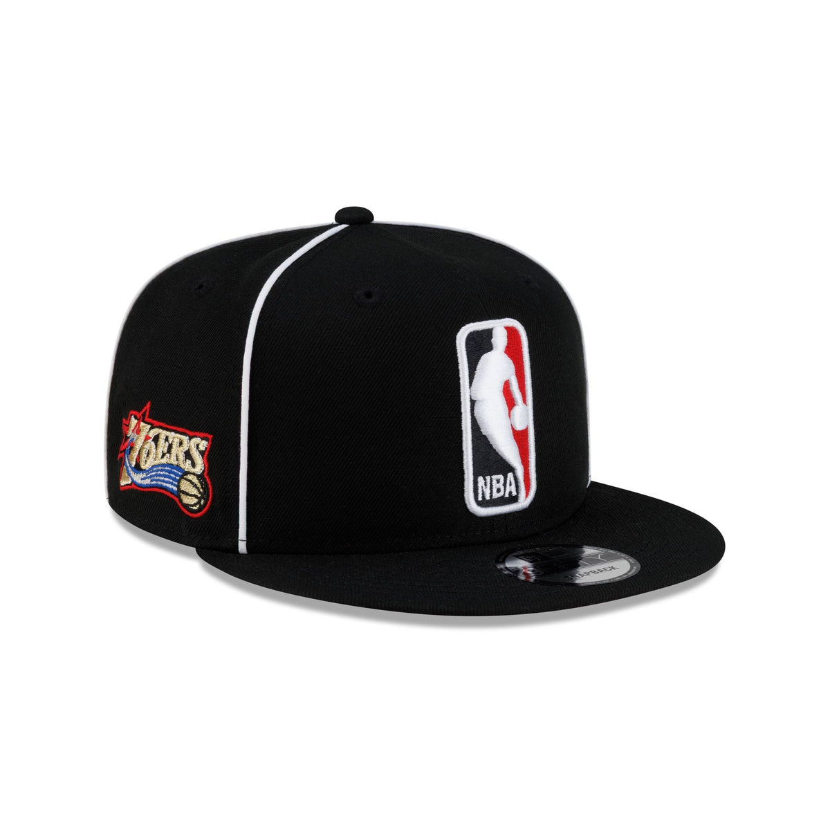 Philadelphia 76ers Hardwood Classics 2000s Piping 9FIFTY Snapback Hat