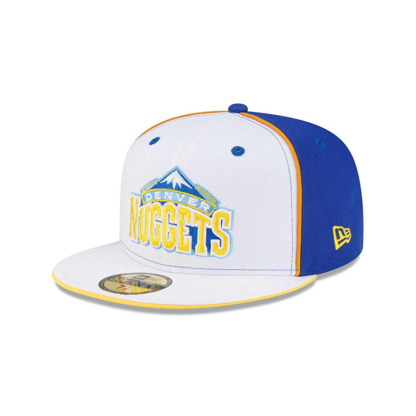 Denver Nuggets Hardwood Classics 2000s Optic White Flip 59FIFTY Fitted Hat
