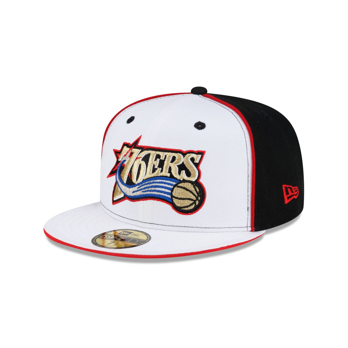 Philadelphia 76ers Hardwood Classics 2000s Optic White Flip 59FIFTY Fitted Hat