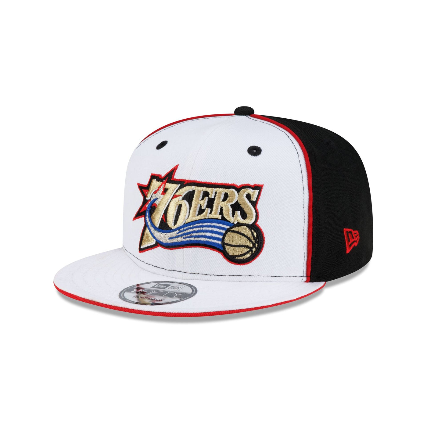 Philadelphia 76ers Hardwood Classics 2000s Optic White Flip 9FIFTY Snapback Hat