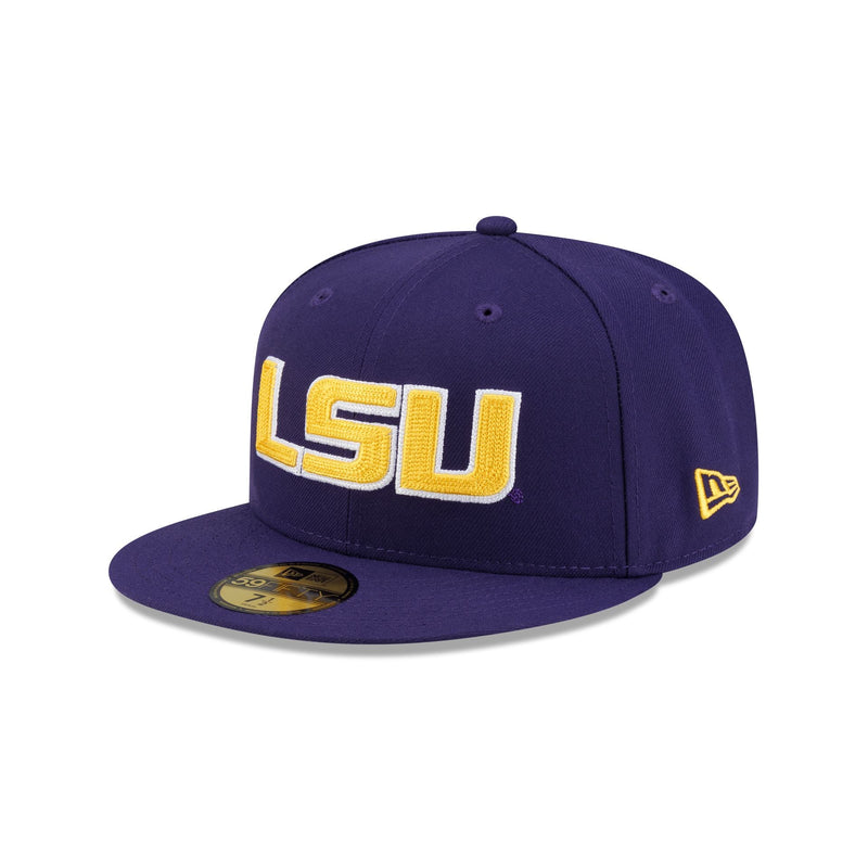 LSU Tigers Chainstitch Logo 59FIFTY Fitted Hat