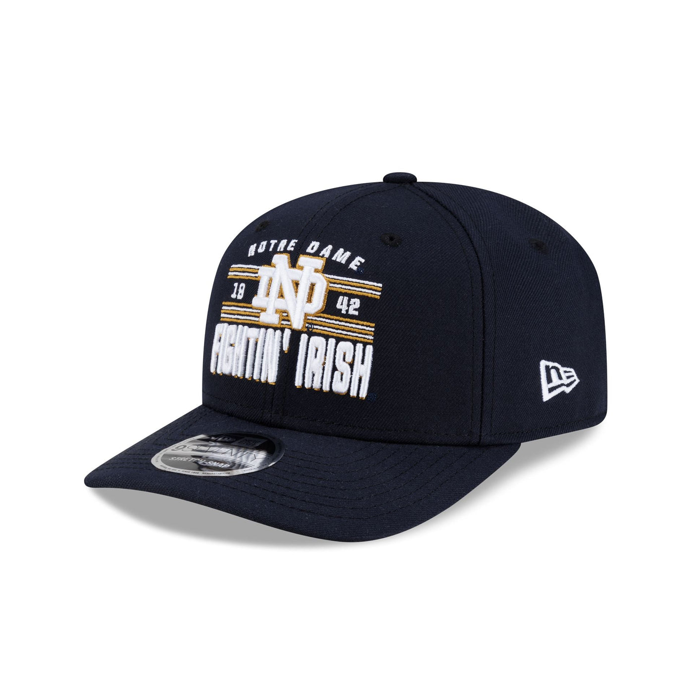 Notre Dame Fighting Irish College Stripe 9SEVENTY Stretch-Snap Hat