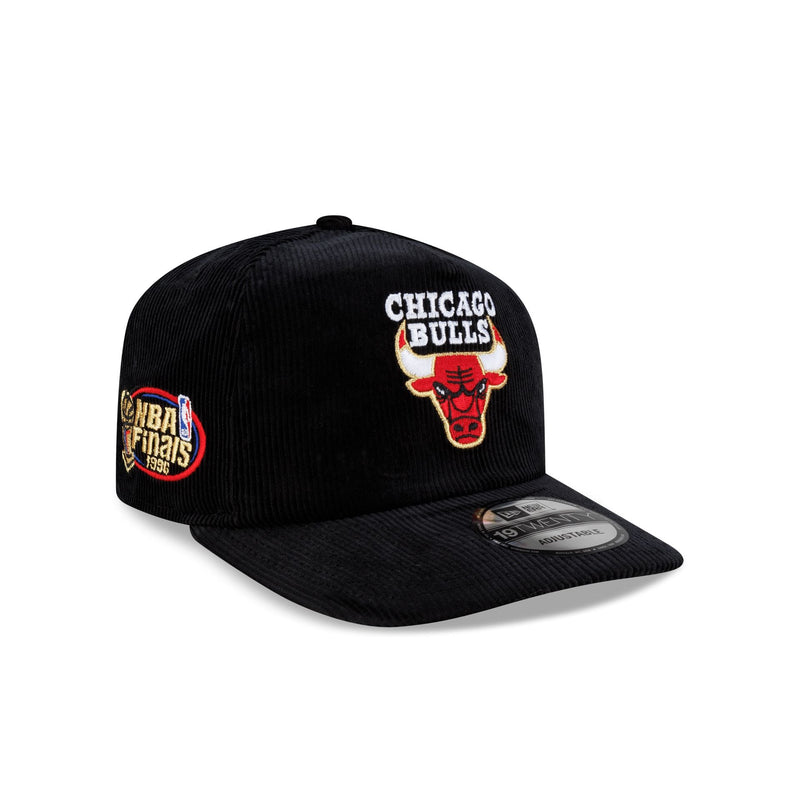 Chicago Bulls 1996 Finals Black & Gold Corduroy 19TWENTY Adjustable Hat