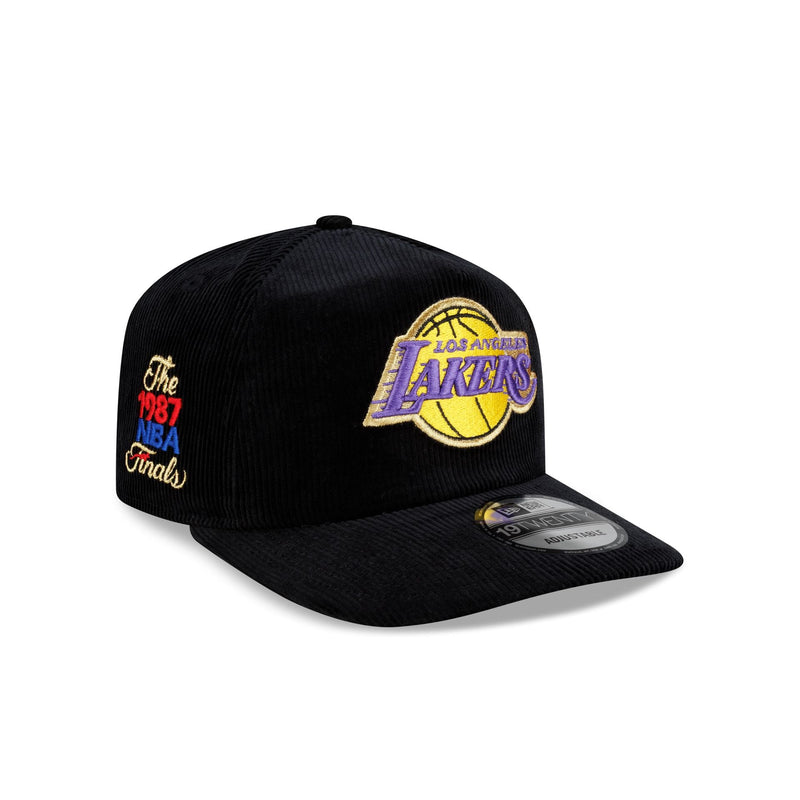 Los Angeles Lakers 1987 Finals Black & Gold Corduroy 19TWENTY Adjustable Hat