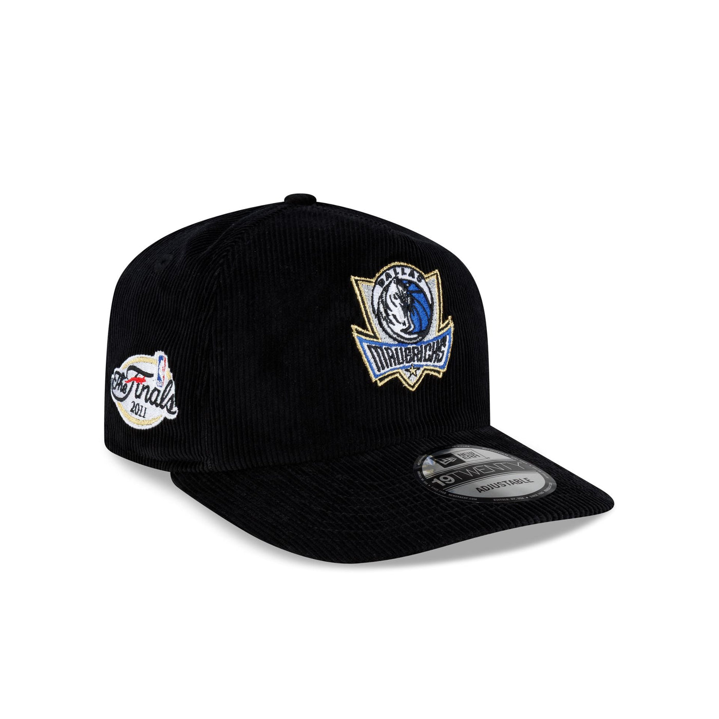 Dallas Mavericks 2011 Finals Black & Gold Corduroy 19TWENTY Adjustable Hat