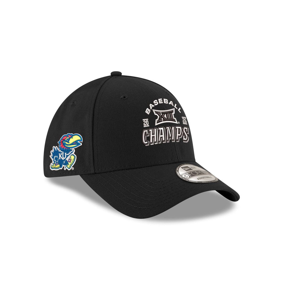 Kansas Jayhawks 2026 Big XII Baseball Champions 9FORTY Adjustable Hat