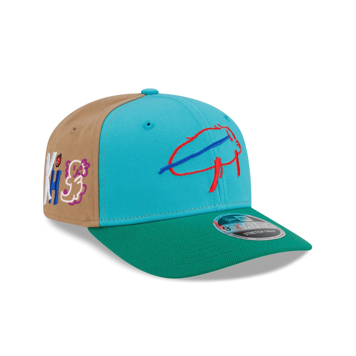 Buffalo Bills Billustration by Killian 9SEVENTY Stretch-Snap Hat