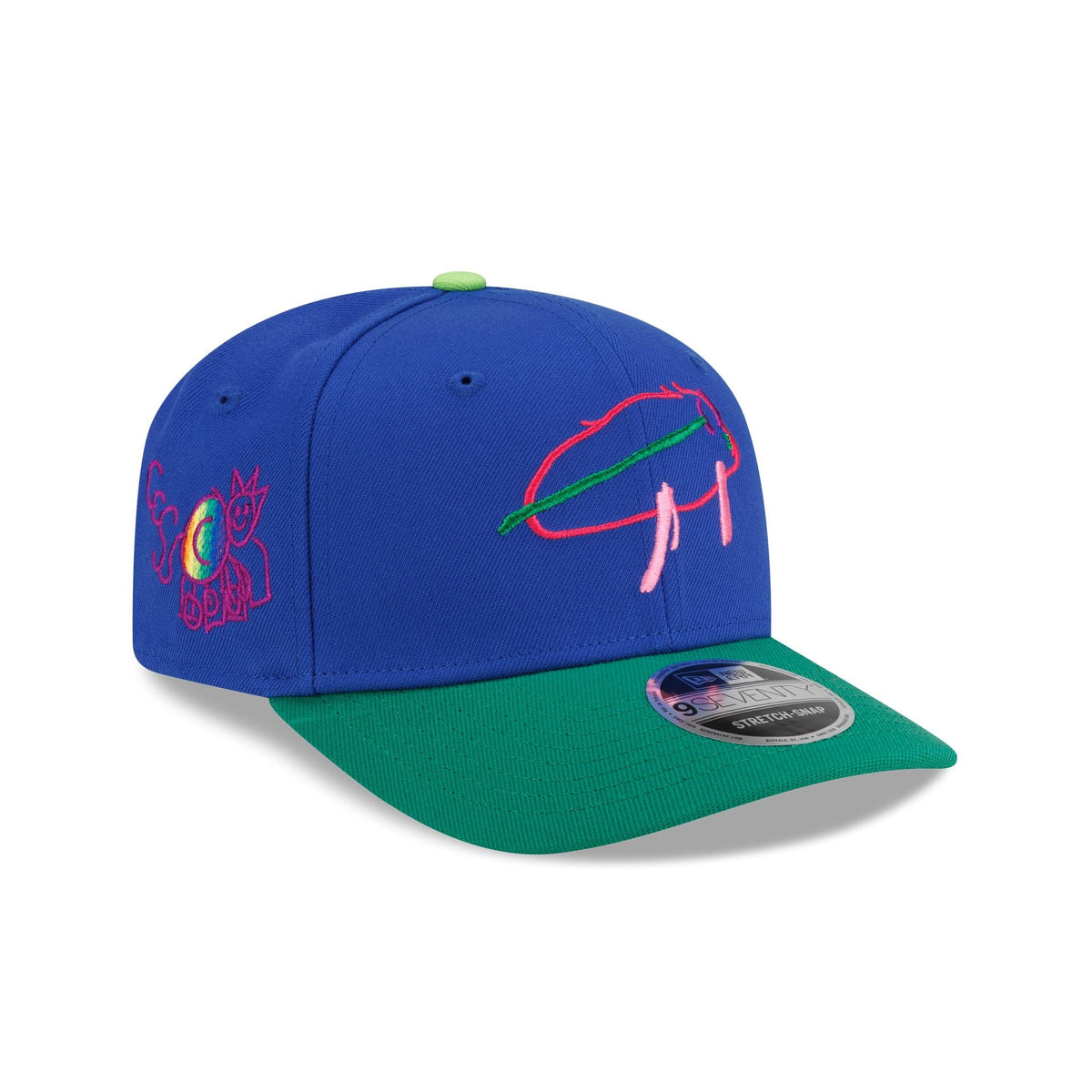 Buffalo Bills Billustration by Caleb 9SEVENTY Stretch-Snap Hat