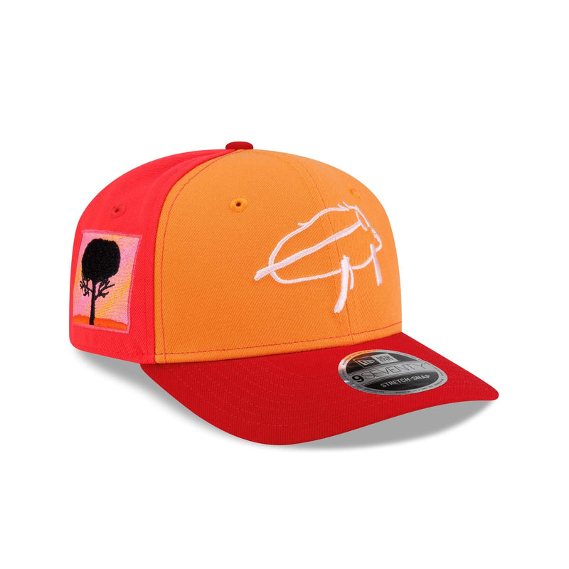 Buffalo Bills Billustration by Isaac 9SEVENTY Stretch-Snap Hat